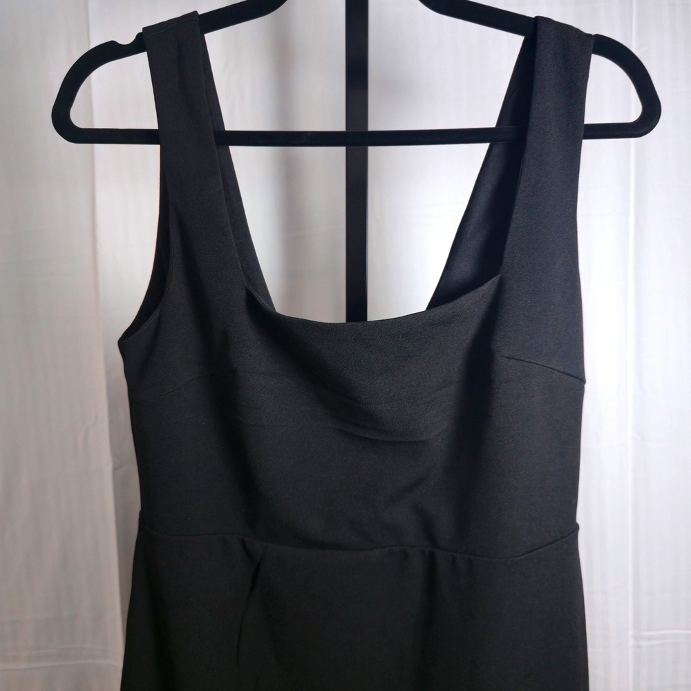 Lulus Black Sleeveless Midi‎ Dress mermaid Evening Party Cocktail Formal Gown L